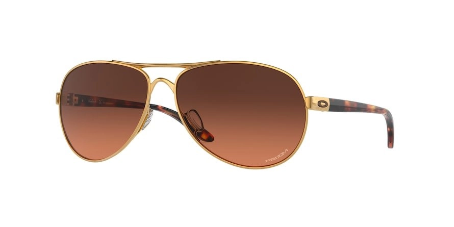 משקפי שמש אוקלי לנשים FEEDBACK OO4079 זהב עגולות