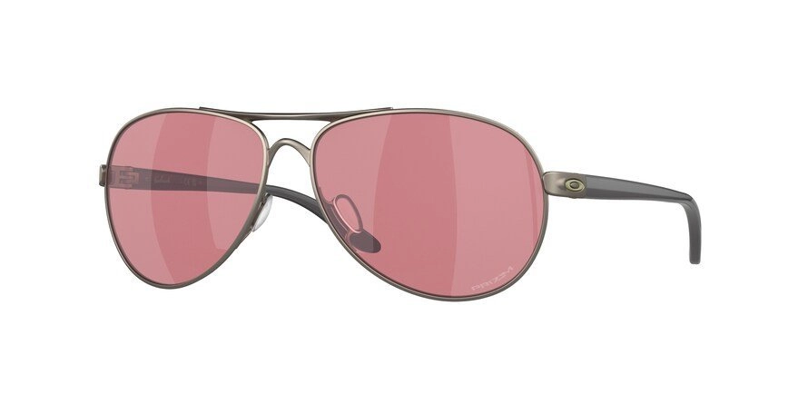 משקפי שמש אוקלי לנשים FEEDBACK OO4079 אפור עגולות