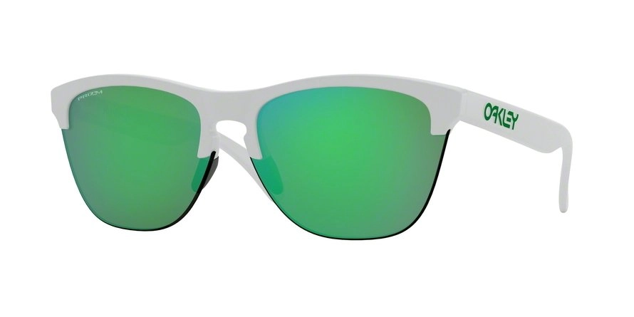 משקפי שמש אוקלי לגברים FROGSKINS LITE OO9374 לבן עגולות