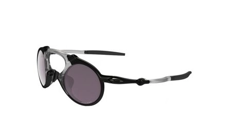 משקפי שמש אוקלי לגברים MADMAN OO6019 שחור, אפור עגולות