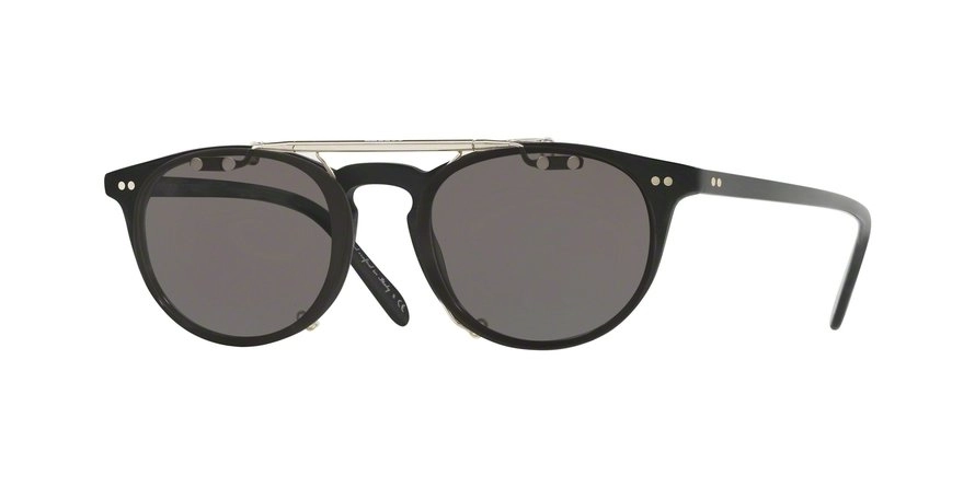 משקפי שמש קליפון שמש אוליבר פיפלס לגברים RILEY-R FLIP-UP CLIP OV5004C כסף עגולות