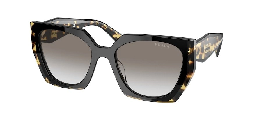 משקפי שמש פראדה לנשים SPR 15W שחור מלבניות