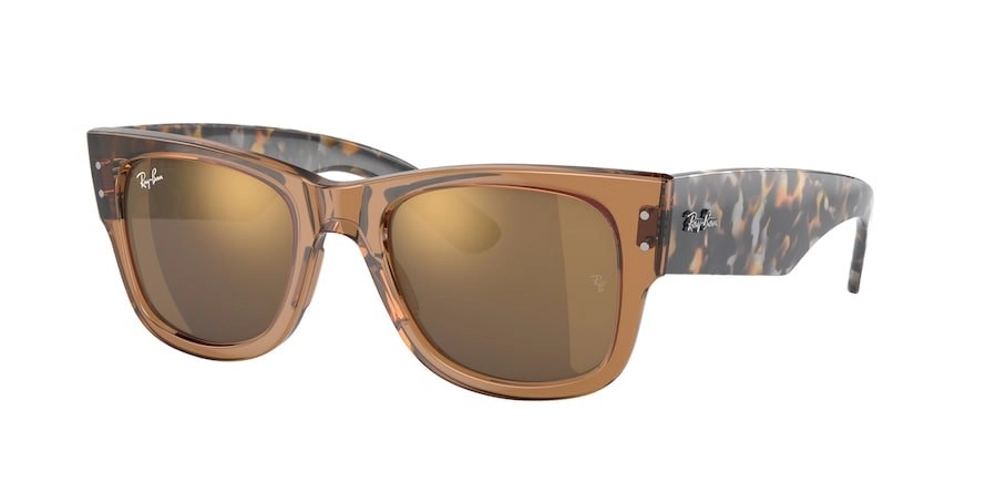 משקפי שמש רייבן יוניסקס MEGA WAYFARER RB 0840S חום מרובעות