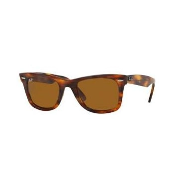 משקפי שמש רייבן יוניסקס WAYFARER DISTRESSED RB 2140 חום, מנומר מלבניות