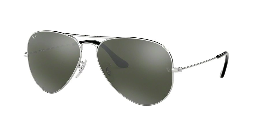 משקפי שמש רייבן יוניסקס AVIATOR LARGE METAL RB 3025 כסף טייסים