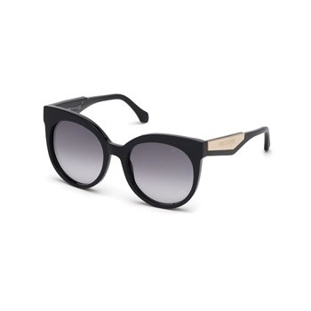 משקפי שמש רוברטו קוואלי יוניסקס 1098 מבריק, שחור עגולות