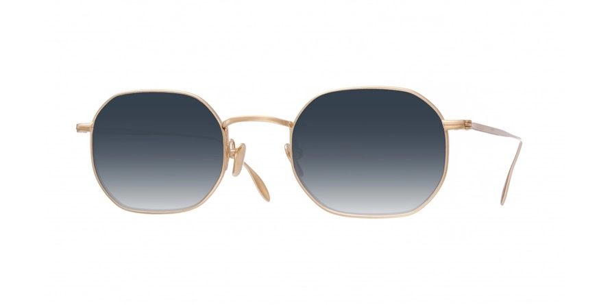 משקפי שמש מסדה יוניסקס The Sculpture S1927 זהב, מט עגולות, מתומן