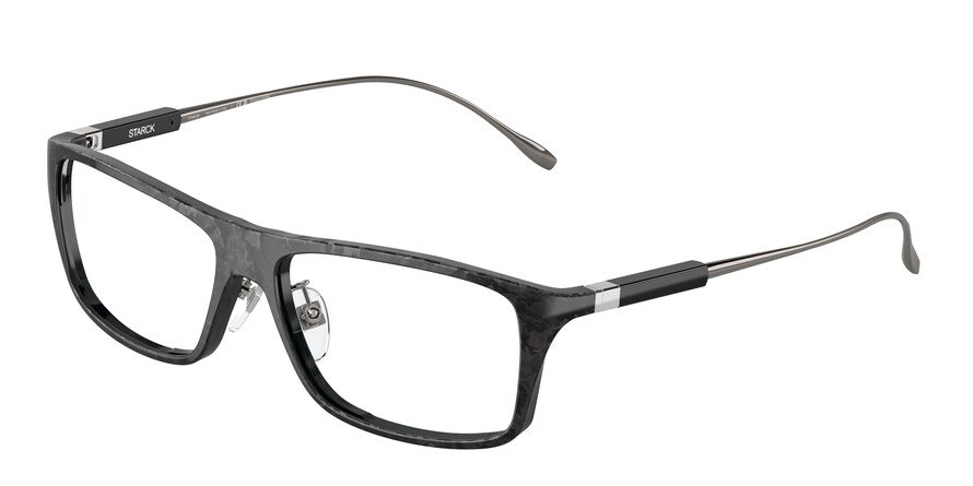 משקפי ראיה פיליפ סטארק לגברים SH1043YT שחור מלבניות