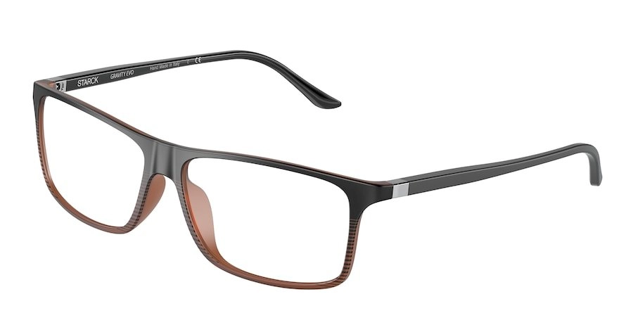 משקפי ראיה פיליפ סטארק לגברים PL1240 SH1240X שחור מלבניות