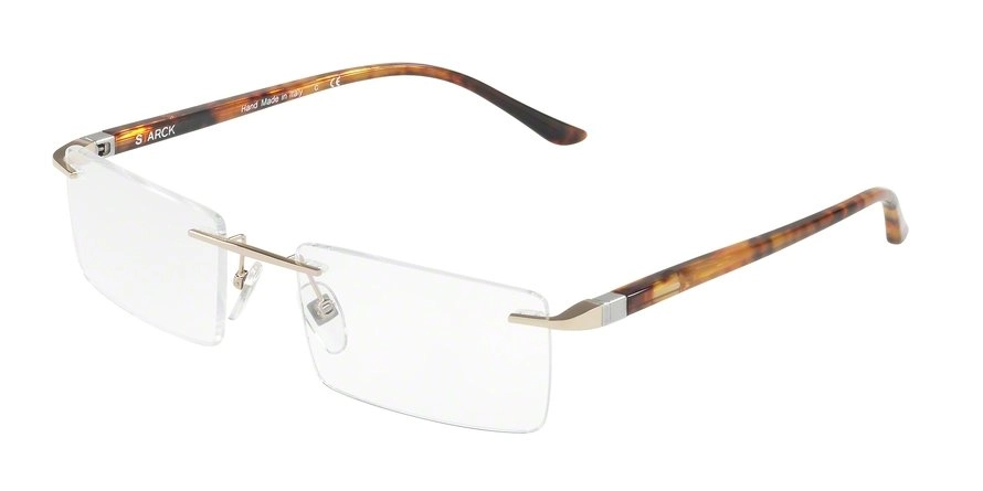 משקפי ראיה פיליפ סטארק לגברים SH2024 זהב מלבניות