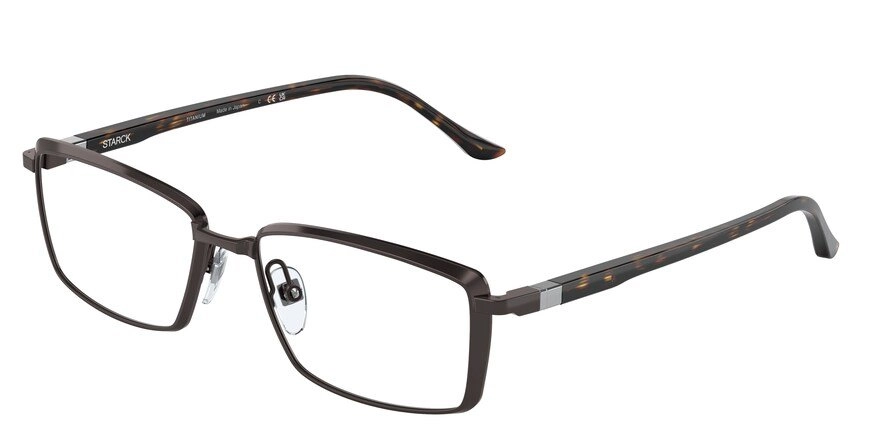 משקפי ראיה פיליפ סטארק לגברים SH2071T חום מלבניות