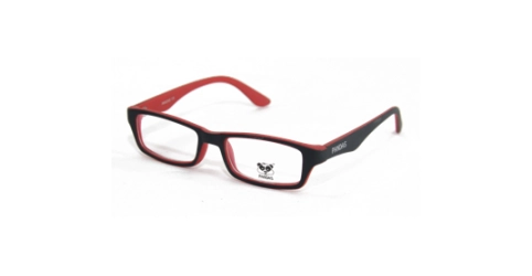 משקפי ילדים ראיה פנדס יוניסקס SH159 שחור, מט, אדום מרובעות