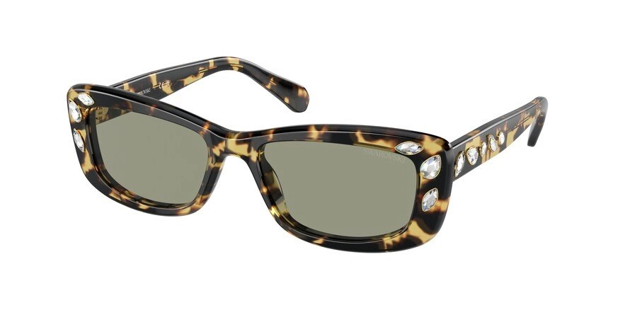 משקפי שמש סברובסקי לנשים SK6008 מנומר מלבניות