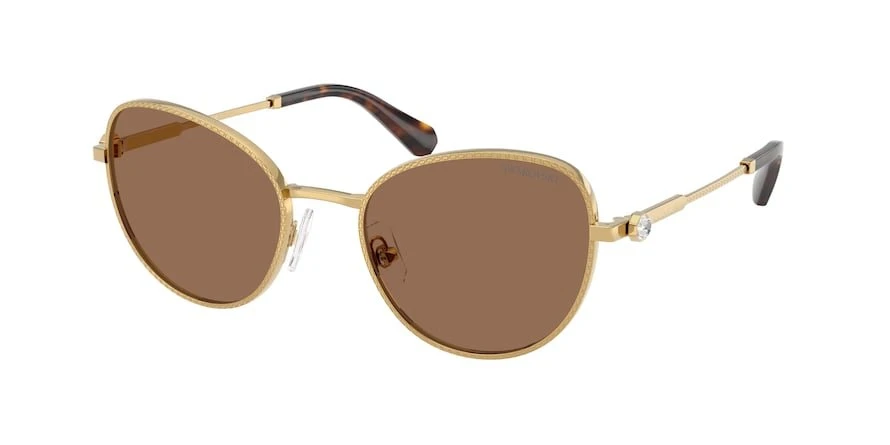 משקפי שמש סברובסקי לנשים SK7032 זהב עגולות