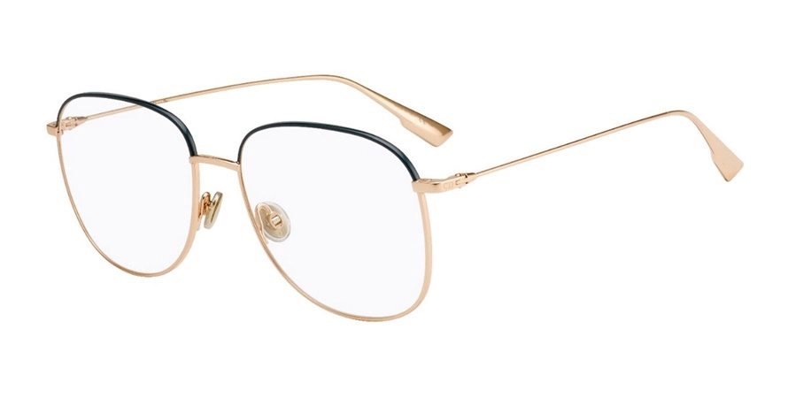 משקפי ראיה כריסטיאן דיור יוניסקס STELLAIREO8 זהב, ירוק, שחור עגולות