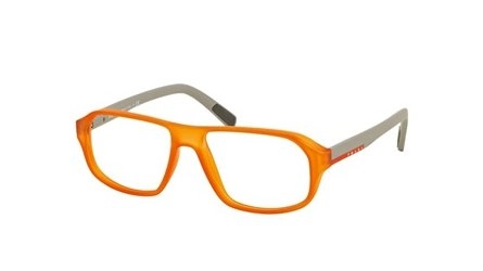 משקפי ראיה פראדה ספורט לגברים VPS 05G כתום מרובעות, אובאליות