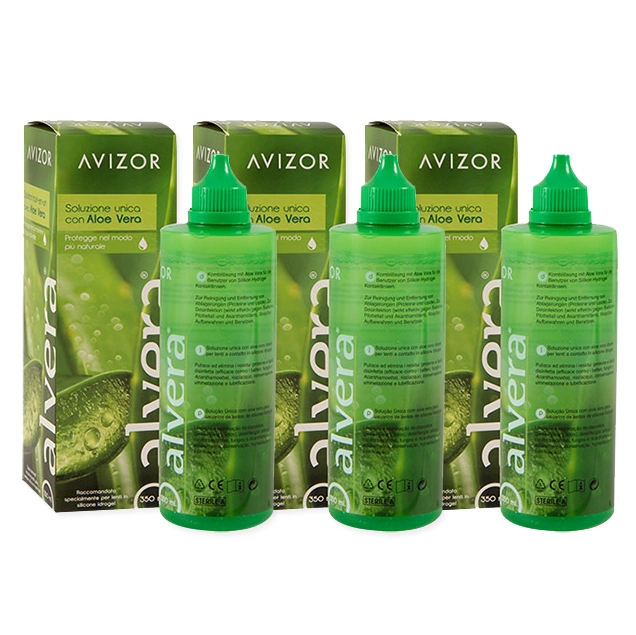 עדשות מגע תמיסות ואביזרים לעדשות מגע אביזור  תמיסת אביזור אלוורה - avizir alvera לעדשות מגע - מ