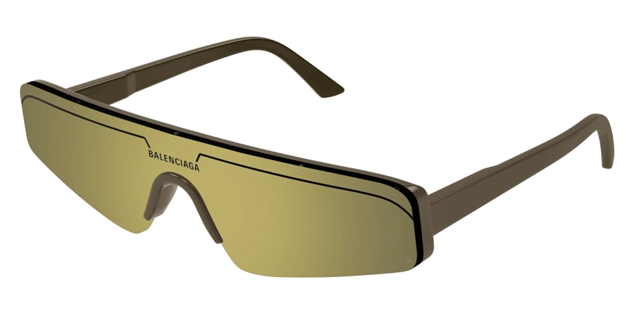 משקפי שמש בלנסיאגה יוניסקס BB0003S אפור, מבריק מלבניות