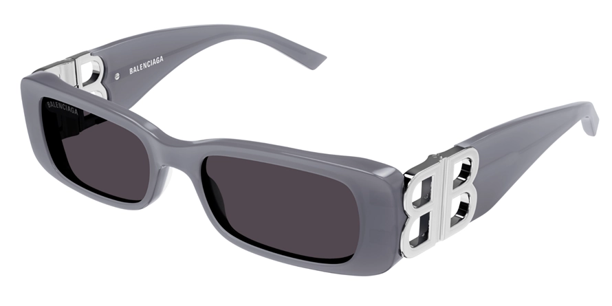 משקפי שמש בלנסיאגה לנשים BB0096S אפור, כסף, מבריק מרובעות