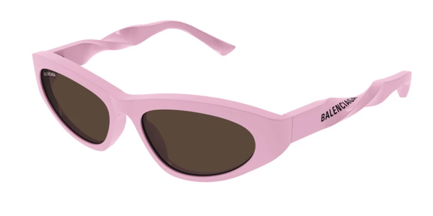 משקפי שמש בלנסיאגה לנשים BB0207S ורוד, מבריק אליפסה, עגולות