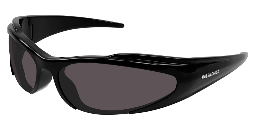 משקפי שמש בלנסיאגה יוניסקס BB0253S שחור אליפסה, עגולות