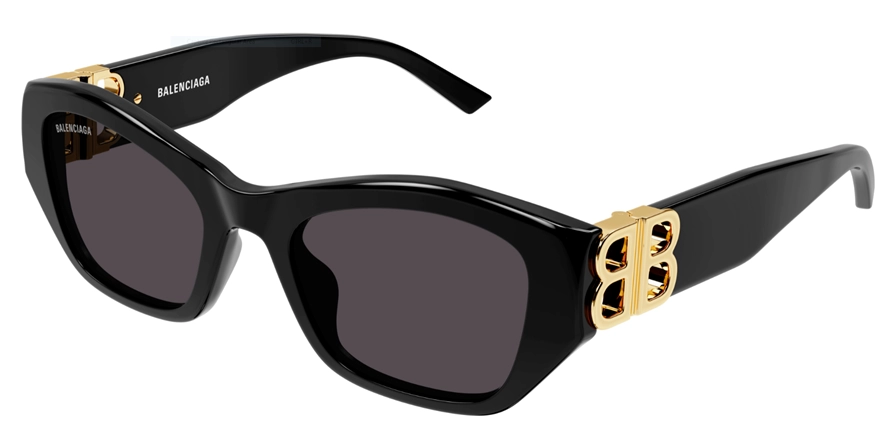 משקפי שמש בלנסיאגה יוניסקס BB0311SK זהב, מבריק, שחור מרובעות