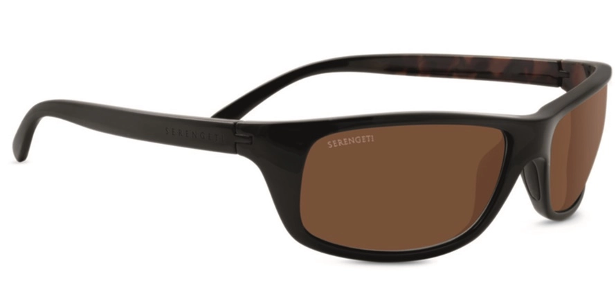 משקפי שמש סרנגטי יוניסקס BORMIO חום, מבריק, מנומר, שחור אובאליות