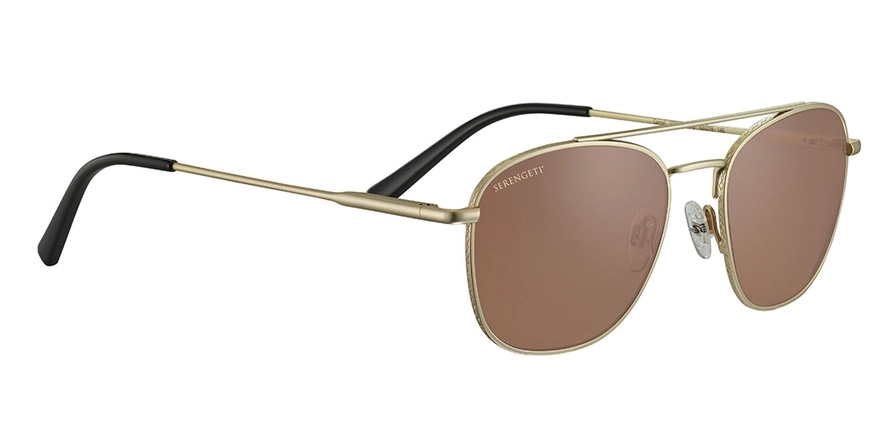 משקפי שמש סרנגטי יוניסקס CARROLL זהב, מט עגולות