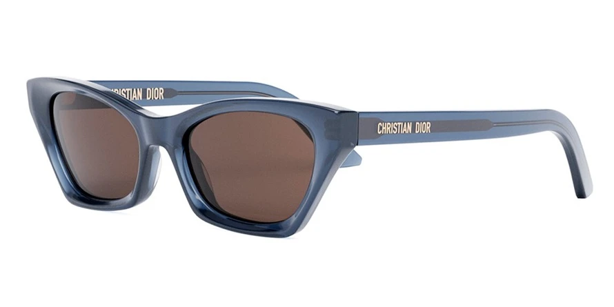 משקפי שמש כריסטיאן דיור יוניסקס MIDNIGHT B1I כהה, כחול, מט חתולי, עגולות