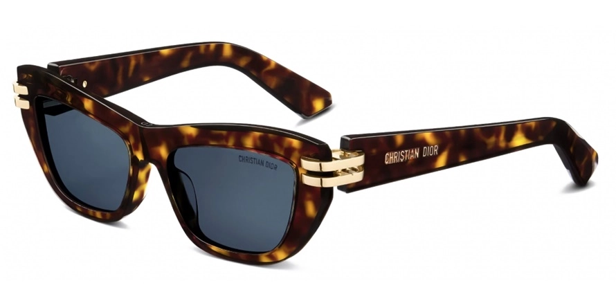 משקפי שמש כריסטיאן דיור יוניסקס CDIOR B2U זהב, מבריק, מנומר חתולי, מרובעות