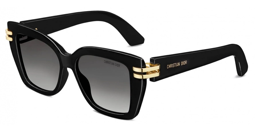משקפי שמש כריסטיאן דיור יוניסקס CDIOR S1I מבריק, שחור מרובעות