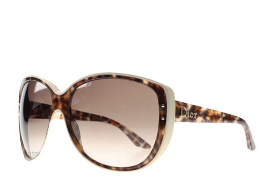 משקפי שמש כריסטיאן דיור לנשים bengale חום, לבן, מנומר חתולי