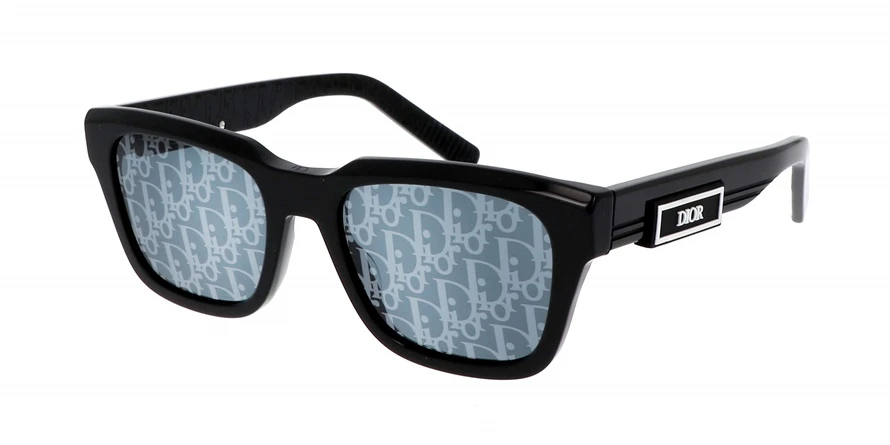 משקפי שמש כריסטיאן דיור לנשים DiorB23 S1I מבריק, שחור מרובעות