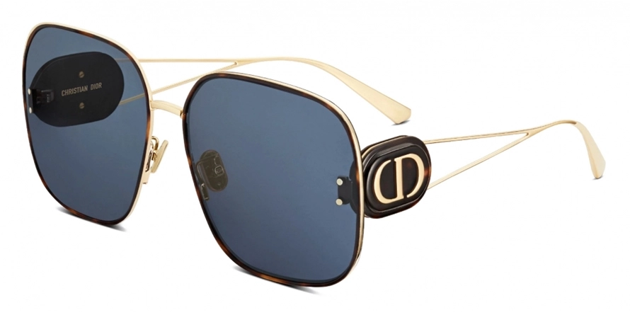 משקפי שמש כריסטיאן דיור יוניסקס CD40050U DIORBOBBY S1U זהב, חום, מנומר מרובעות