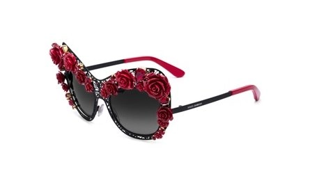 משקפי שמש דולצ'ה גבנה לנשים DG 2160B שחור, אדום חתולי