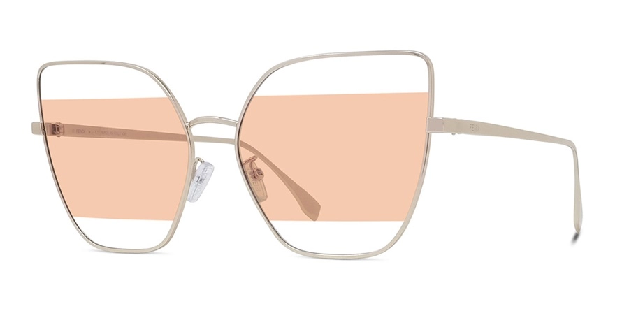 משקפי שמש פנדי יוניסקס FE40015U זהב מרובעות