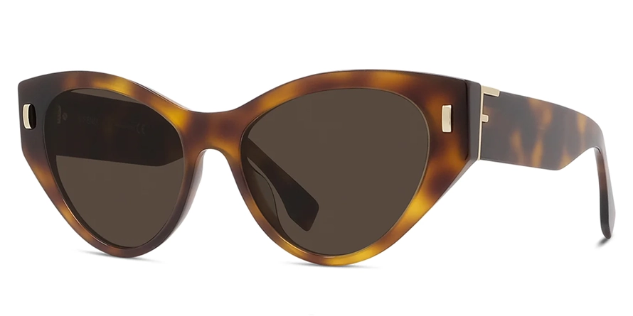 משקפי שמש פנדי יוניסקס FE40035I חום, מנומר עגולות