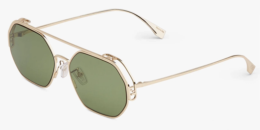 משקפי שמש פנדי יוניסקס FE40039U כסף מתומן, עגולות