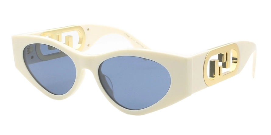 משקפי שמש פנדי יוניסקס FE40049I זהב, לבן, מבריק עגולות