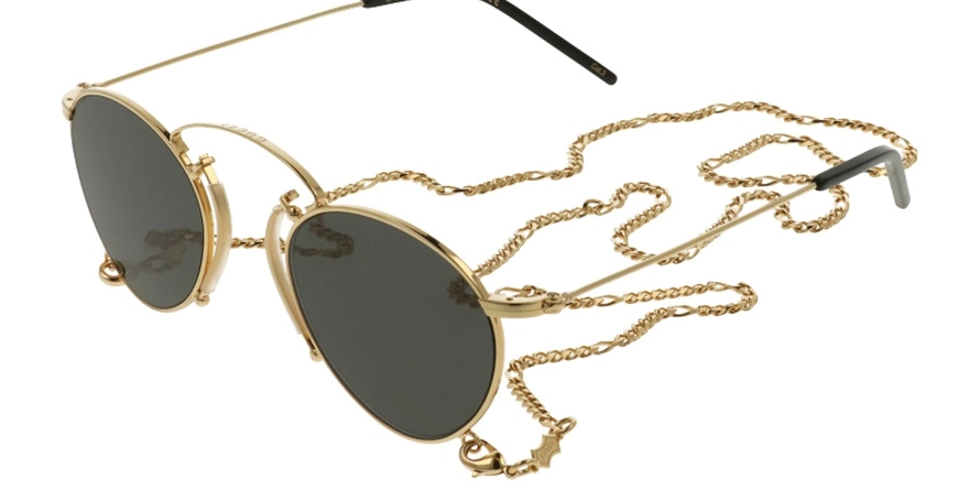 משקפי שמש גוצ'י יוניסקס GG1034S זהב עגולות