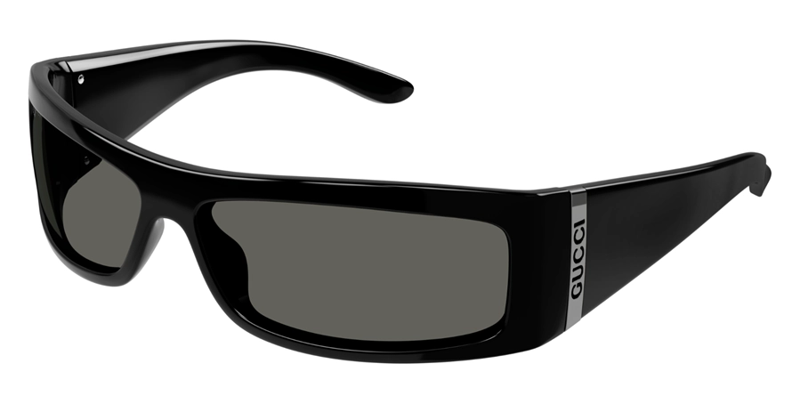 משקפי שמש גוצ'י יוניסקס GG1492S מבריק, שחור מרובעות