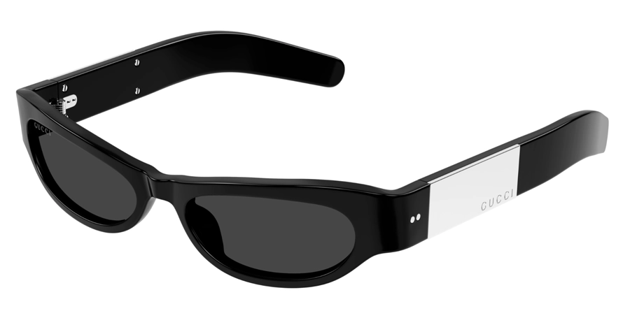 משקפי שמש גוצ'י לנשים GG1635S כסף, שחור מרובעות