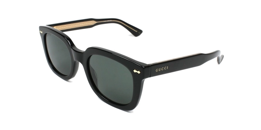 משקפי שמש גוצ'י יוניסקס GG0181S מבריק, שחור מרובעות