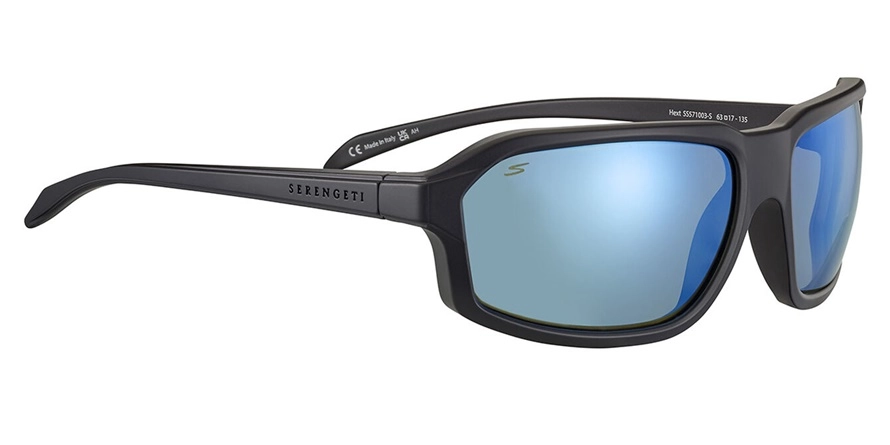 משקפי שמש סרנגטי יוניסקס HEXT מט, שחור מרובעות