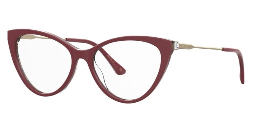 משקפי ראיה ג'ימי צ'ו יוניסקס JC359 אדום, זהב עגולות