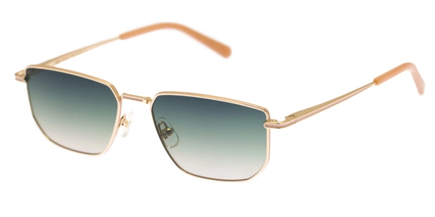 משקפי שמש קימי יוניסקס JORDI זהב, כתום מרובעות