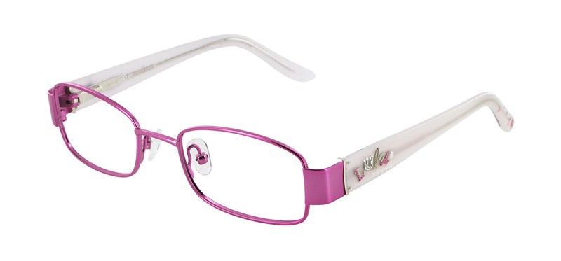 משקפי ילדים ראיה לולו לנשים LEMA 020 ורוד, לבן מלבניות