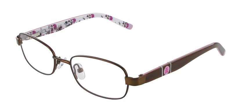 משקפי ילדים ראיה לולו לנשים LEMA 025 חום, כהה מלבניות