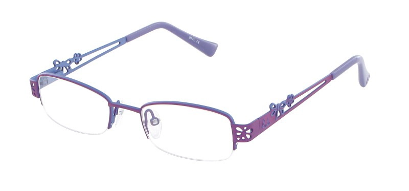 משקפי ילדים ראיה לולו לנשים LEMM 080 סגול מלבניות