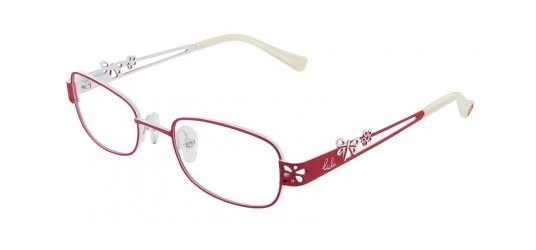 משקפי ילדים ראיה לולו לנשים LEMM 087 אדום, לבן אובאליות